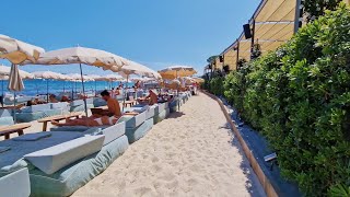 The famous beach near SaintTropez Plage de Pampelonne 4К [upl. by Erbma120]