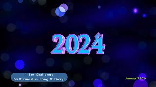 One Set Challenge Mi  JC vs Darryl  LongN Jan 17 2024 [upl. by Aridan587]