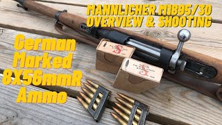 Mannlicher M189530 Overview amp Shooting  1938 German Marked 8X56mmR Ammo [upl. by Ladd]