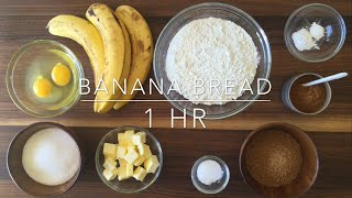 Delicious Moist and Chewy Banana Bread Recipe [upl. by Nnaharas880]