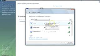Como Conectar El PC a una red inhalambria de Wi Fi en Win Vista [upl. by Areek891]
