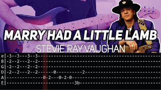 Stevie Ray Vaughan  Mary had a little lamb Guitar lesson with TAB [upl. by Eilyw503]