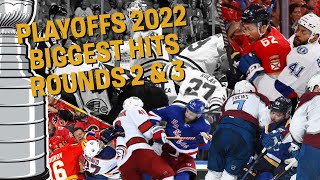 NHL Biggest Hits 2nd and 3rd Round Playoffs [upl. by Fauch]