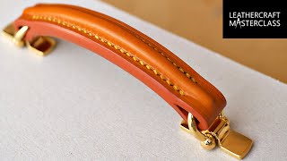 The Bloomsbury Attache Briefcase Handle Making Preview Online Fine Leathercraft Courses [upl. by Adnovoj232]