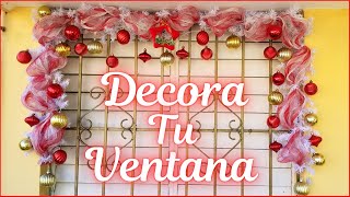 COMO DECORAR VENTANAS NAVIDEÑAS 🎄 DECORACIONES NAVIDEÑAS PARA VENTANAS 2023 🎄 MANUALIDADES NAVIDENAS [upl. by Dowzall]