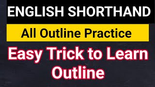 All Steno Outline Quick Practice [upl. by Euqinwahs]