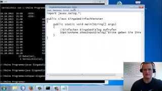 Strings und Eingabedialoge in Java  3 Tutorial [upl. by Aihtennek]