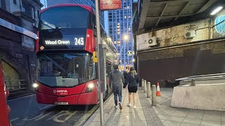 Short Journey On 243 I Aldwych  Waterloo I Gemini 3 Operated By Arriva London Tottenham AR [upl. by Reedy]