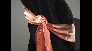 Sash Tying Tutorial The Rose by LinenTablecloth [upl. by Bennink]