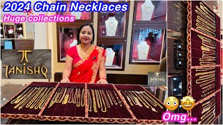 Tanishq 2024 New Huge Collections of 22kt gold Chain necklace Designs  Gold Chains  Nalaganda [upl. by Sheila579]