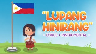 LUPANG HINIRANG  LYRICS  INSTRUMENTAL  Hiraya TV [upl. by Florance]