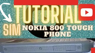 Cum se inserează cartela Nano SIM în telefon Localizare slot NOKIA 800 Tough tutorial tehnologie [upl. by Cornia738]