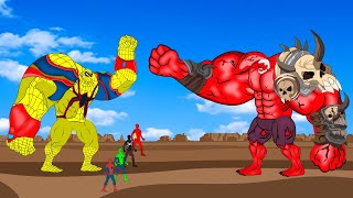 Rescue SUPERHEROES SPIDERMAN Family Vs Giant Old HULK BLACK PANTHER Returning from the Dead SECRET [upl. by Dorelia]