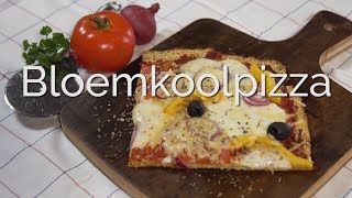 Hoe maak je een bloemkoolpizza PuurGezond [upl. by Isborne]