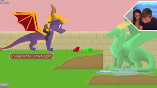 GIRLFRIEND PLAYS HAPPY WHEELS  Part 2  Spyro The Dragon [upl. by Convery]