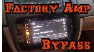 How To Bypass Your Factory Amp W Aftermarket Radio Install [upl. by Sutniuq974]