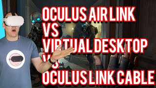 Air Link vs Virtual Desktop vs Oculus Link Cable Latency amp FPS  Half Life Alyx Comparison [upl. by Dranyam572]