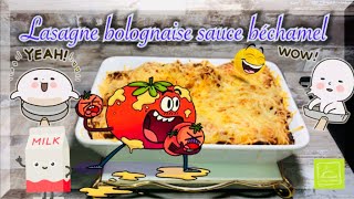 COMMENT FAIRE UNE SAUCE béchamel RECETTE 9 LASAGNE BOLOGNAISE  FACILE ET RAPIDE [upl. by Siurad]