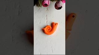 Easy and creative dough pastry clay craft idea 🧡🐌 shorts viralvideo shortvideo short ytshorts [upl. by Arda690]