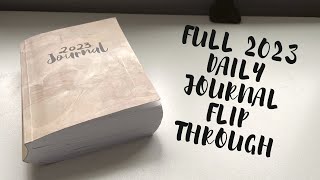 FULL 2023 Daily Journal Flip Through  Creative Faith amp Co [upl. by Alraep]