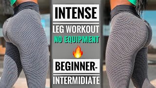 30 MIN LEG WORKOUT  Lower Body GLUTES and THIGHS  With Weights Home Workout [upl. by Nnainot]