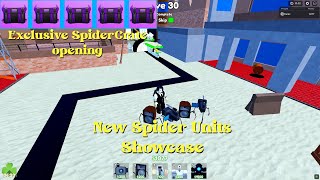 Roblox  Toilet Tower Defense Episode 60  New Exclusive Spider Crate  New Spider Units Showcase [upl. by Dosi]