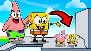 TINY vs GIANT Roblox Obby with Spongebob amp Patrick [upl. by Ahseinod872]