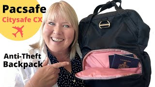 Pacsafe CitySafe CX AntiTheft Backpack FULL REVIEW [upl. by Garibald441]