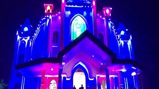 Muringoor church new light decoration [upl. by Aninay774]