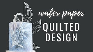 Quilled Wafer Paper Cake Design Tutorial  Florea Cakes [upl. by Nnanaej]