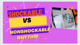 Shockable vs Nonshockable Rhythms LifeSaving Knowledge [upl. by Dnalhsa]