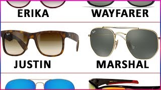 Names of all Sunglasses  Fashion Styles amp Designs of Sun Glasses Goggles amp Shades [upl. by Eisaj]