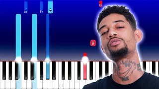 PnB Rock  Selfish Piano Tutorial [upl. by Eusoj113]