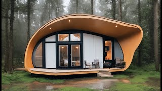 Shell Shaped Small Tiny Home Survives Heavy amp Floody Rain [upl. by Eveivaneg]