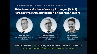 ABL Maritime Market Briefing  Risks in Installation of Interconnectors [upl. by Hevak]