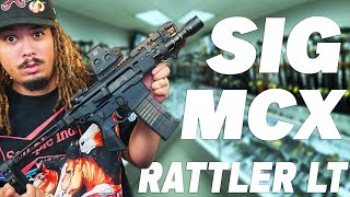 The NEW Sig Sauer MCX RATTLER LT First Shots Review [upl. by Ellwood]