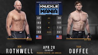 BEN ROTHWELL vs TODD DUFFEE Full Fight BKFC [upl. by Natalie]