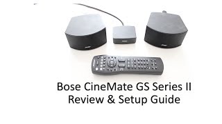 Bose CineMate GS Series II Speakers Review amp Setup Guide 2013 [upl. by Jodee]