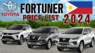 Toyota Fortuner Price and Specifications 2024 [upl. by Kipton]