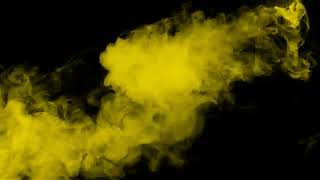 Smoke Effect Yellow Color Smoke Black Screen Video [upl. by Evette]