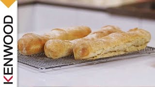 Baguettes Recipe  Demonstrated with Kenwood Chef Titanium [upl. by Atteyram]