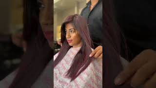 RED HIGHLIGHTS VIOLET HIGHLIGHTS  WELLA COLOR TOUCH COLOR  CT 5565 naveenwella wellahaircolor [upl. by Oric230]