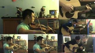 Let Her Go Passenger Violin and Guitar Cover [upl. by Shanon]