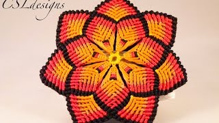 Macrame mandala flower [upl. by Eladnyl12]