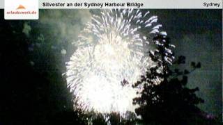 Silvester an der Sydney Harbour Bridge Sydney New South Wales Australien [upl. by Yesor99]