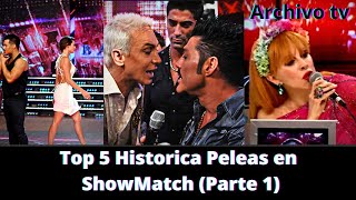 Top 5 Historica Peleas en ShowMatch  Archivo Tv [upl. by Shreve]