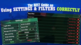 The BEST guide on how to use settings and filters correctly  Sols RNG [upl. by Lorrie817]