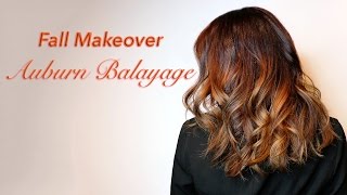 Fall Makeover Auburn Balayage  HAIR MAKEOVER  ARIBA PERVAIZ [upl. by Rephotsirhc]