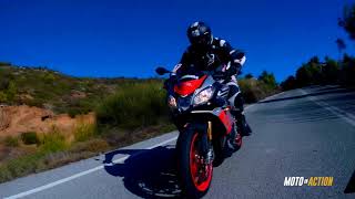 Aprilia Tuono 1100 V4 Factory Moto in Action Test Ride [upl. by Grati]