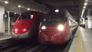 TRENI AD ALTA VELOCITA E NON A BOLOGNA CLEDOPPIA FRECCIAROSSA 1000ITALO amp FRECCIARGENTO [upl. by Ahter445]